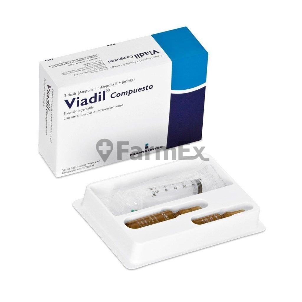 Viadil Compuesto Solución Inyectable 4 mL x 2 ampollas Farmex-Fonasa-Persistente